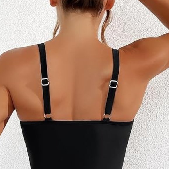 Sexy Mesh Tummy Control Full Coveragel One Piece Bathing Suit for Women - Picture 13 of 14